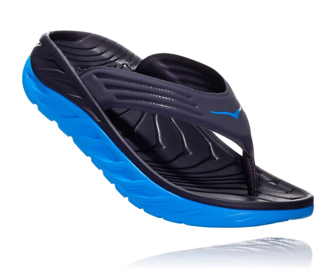 Hoka One One Ora Recovery Flip Férfi Szandál Kék [XRJPB-1284]